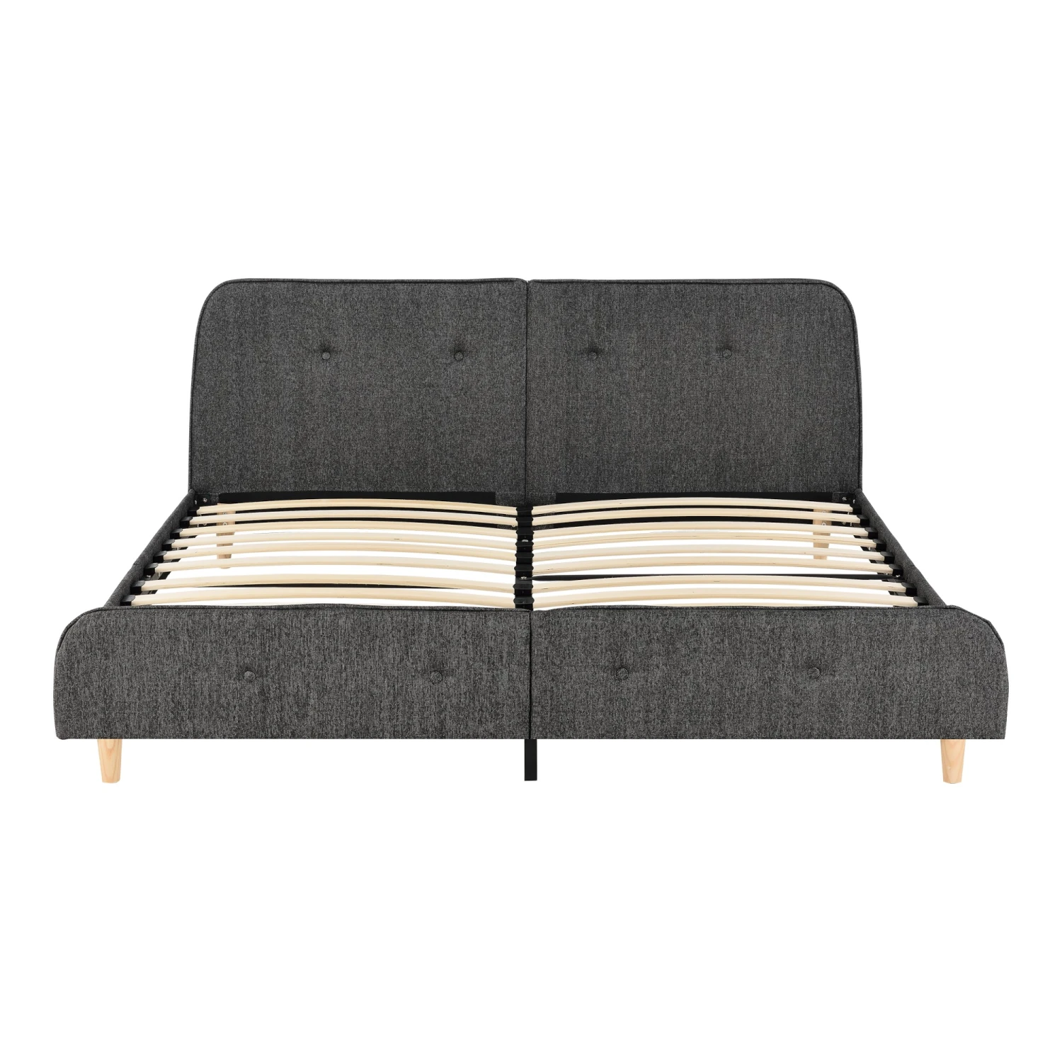 En.casa Polsterbett Silkeborg - Steingrau - Tiefe: 180 cm 5 En.casa Polsterbett Silkeborg - Steingrau - Tiefe: 180 cm – Bild 3