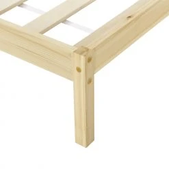 En.casa Holzbett Vimmerby 90x200 cm - Beige - 206 x 50 x 96 cm - Massivholz -Deutschland Betten Verkäufe 2022 7764168e027241aab9ff17bb9e9b16d9