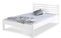 EINRICHTEN24 Metallbett Mia weiß - 120 x 200 cm