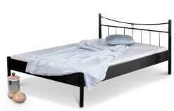 EINRICHTEN24 Metallbett Lucy schwarz - Breite: 90 cm