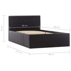 VidaXL Stauraumbett Hydraulisch Kunstleder - vidaXL Stauraumbett Hydraulisch Schwarz Kunstleder 90×200 cm -Deutschland Betten Verkäufe 2022 7e1a818e8a014505b6f9a5b38016ee06