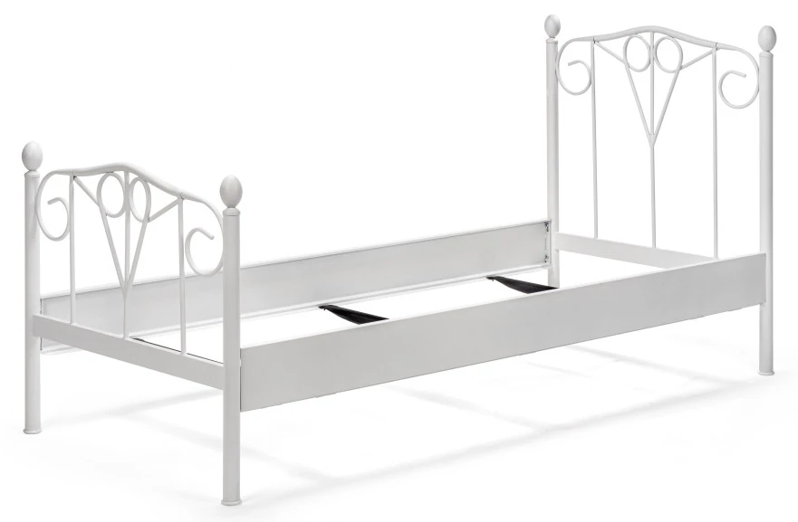 EINRICHTEN24 Metallbett Maya weiss 90x200 cm 5 EINRICHTEN24 Metallbett Maya weiss 90x200 cm – Bild 3