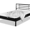 EINRICHTEN24 Metallbett Lia schwarz - Breite: 180 cm