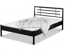 EINRICHTEN24 Metallbett Lia schwarz - Breite: 180 cm