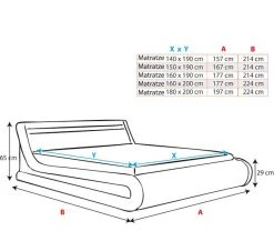 MB Moebel Polsterbett Parisina - 197 x 224 cm - Holzwerkstoff - Kunststoff -Deutschland Betten Verkäufe 2022 8991f66d9f04490abfa65f7fb474a000