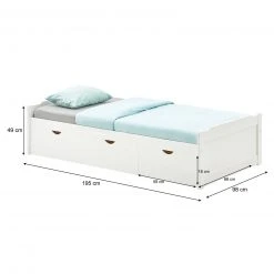 IDIMEX Bett mit Stauraum MIA 90x190 cm - Weiß -Deutschland Betten Verkäufe 2022 8e47790c58414757a00e1205ce3a0fe4