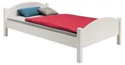 IDIMEX Massivholzbett FLIMS 100x200 cm - Weiß - 108 x 71 x 201 cm