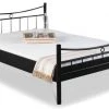 EINRICHTEN24 Metallbett Lily schwarz - Breite: 180 cm