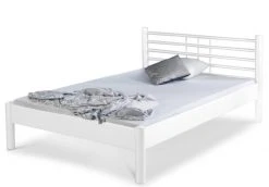 EINRICHTEN24 Metallbett Mia weiß - 140 x 200 cm