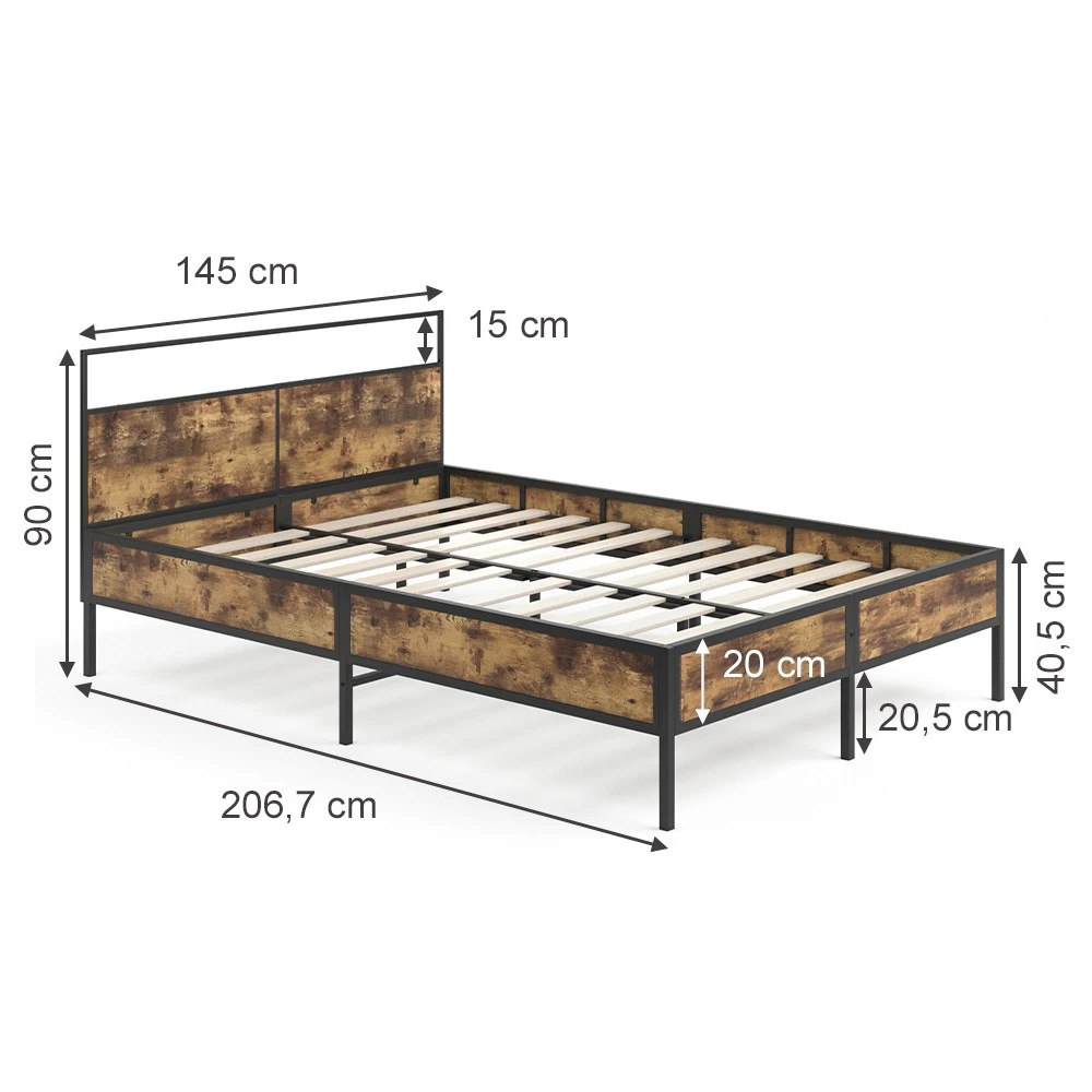 VitaliSpa Holzbett „Fyrk“ 200x140cm 9 VitaliSpa Holzbett „Fyrk“ 200x140cm – Bild 7