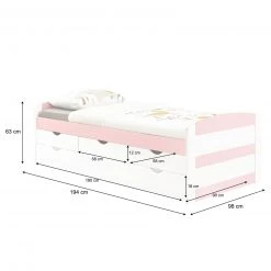 IDIMEX Kojenbett JESSY 90x190 cm - Pink -Deutschland Betten Verkäufe 2022 9308118b3ea5411289cbddb4003f99b2