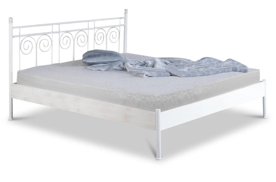 EINRICHTEN24 Metallbett Ida weiß / Kupfer gewischt - Breite: 160 cm 3 EINRICHTEN24 Metallbett Ida weiß / Kupfer gewischt - Breite: 160 cm