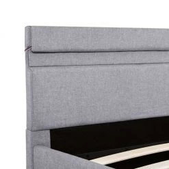 VidaXL Bettgestell - vidaXL Stauraumbett Hydraulisch mit LED Hellgrau Stoff 140×200 cm -Deutschland Betten Verkäufe 2022 994aaf65380d4e66954cee5b21f92333