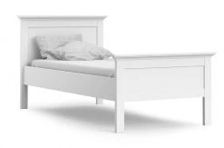 Ebuy24 Venedig Bett Einzelbett - Venedig Bett Einzelbett 90x200 cm, weiss.