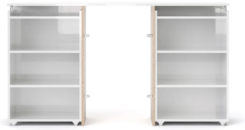 Ebuy24 Nada Kopfende 140 - Glas Weiß 4 Ebuy24 Nada Kopfende 140 - Glas Weiß – Bild 2