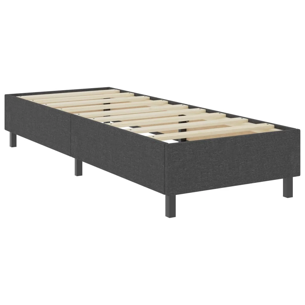 VidaXL Boxspringbett Dunkelgrau Stoff - vidaXL Boxspringbett Dunkelgrau Stoff 90x200 cm 9 VidaXL Boxspringbett Dunkelgrau Stoff - vidaXL Boxspringbett Dunkelgrau Stoff 90x200 cm – Bild 7