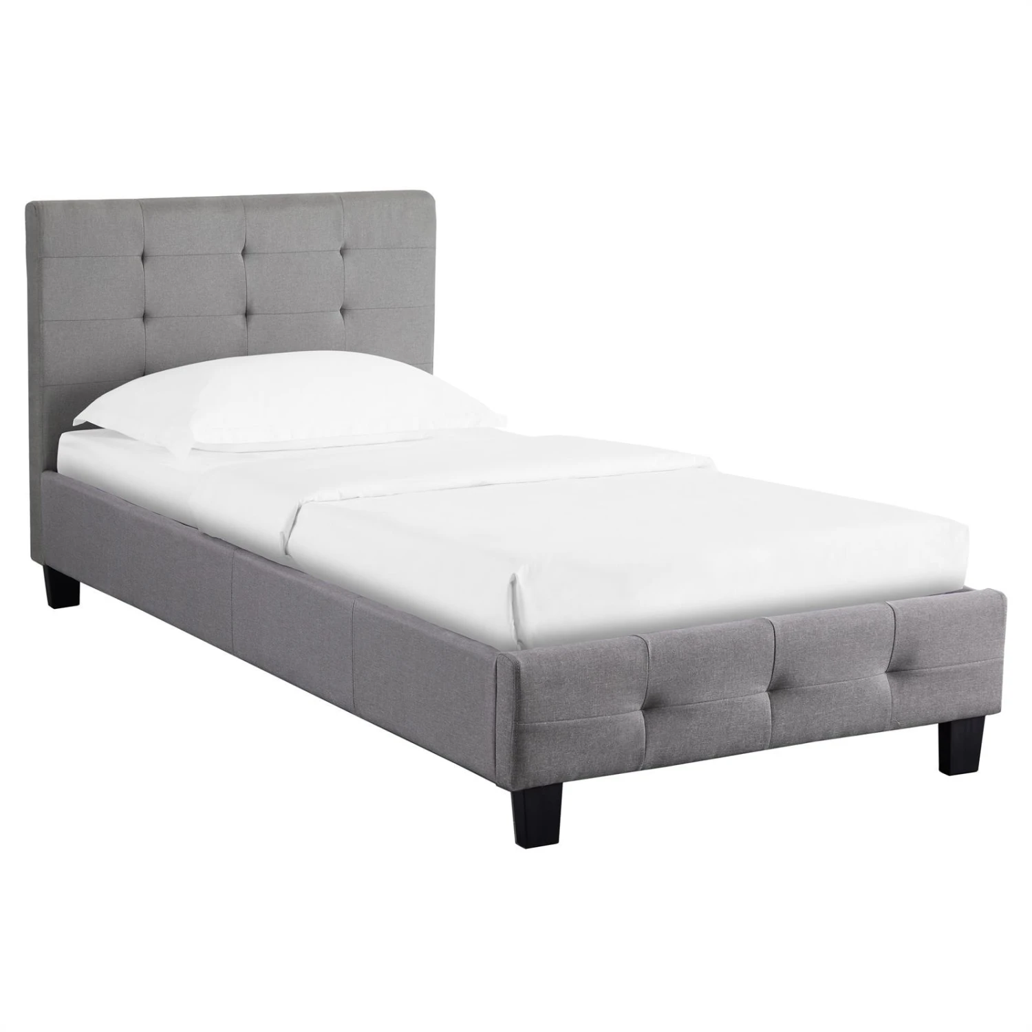 CARO-Möbel Polsterbett OHIO 90x200 cm - Grau 3 CARO-Möbel Polsterbett OHIO 90x200 cm - Grau