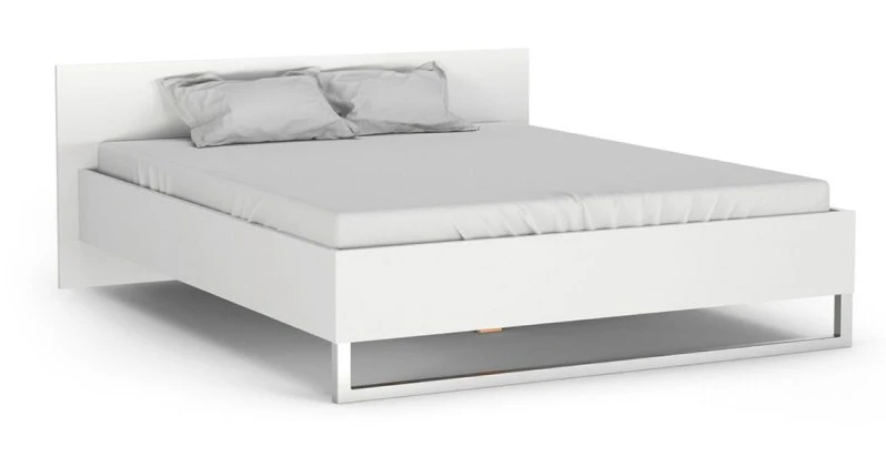 Ebuy24 Stina Bett 160 - Glas Weiß 3 Ebuy24 Stina Bett 160 - Glas Weiß