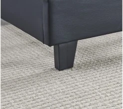 Sensoreve Bett aus schwarzem Kunstleder 140x200cm -Deutschland Betten Verkäufe 2022 b082cecdd1ae4ea681e957841b128969