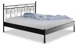 EINRICHTEN24 Metallbett Ida schwarz - Breite: 180 cm