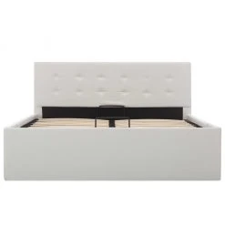 VidaXL Stauraumbett Hydraulisch Kunstleder - vidaXL Stauraumbett Hydraulisch Weiß Kunstleder 120×200 cm -Deutschland Betten Verkäufe 2022 b985b658f57949288b793e7dddeec524