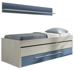 Dmora Bettgestell mit zweitem Ausziehbett mit