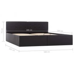 VidaXL Stauraumbett Hydraulisch Kunstleder - vidaXL Stauraumbett Hydraulisch Schwarz Kunstleder 160×200cm -Deutschland Betten Verkäufe 2022 bb000ea0bacf48ba94cbabbbd263b537