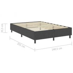VidaXL Boxspring-Bettgestell Grau Stoff - vidaXL Boxspring-Bettgestell Grau Stoff 140x200 cm -Deutschland Betten Verkäufe 2022 bba853ce8ccd40fba9a0db2db4dfd86c
