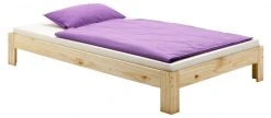 IDIMEX Futonbett THOMAS 140x200 cm - Braun - 144 x 204 cm