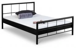 EINRICHTEN24 Metallbett Ruby schwarz - Breite: 100 cm