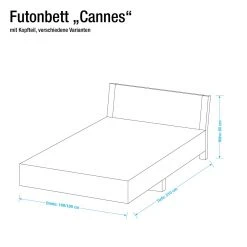 Wimex Bett Tinius - Eiche Sägerau Dekor / Weiß - 160 x 200cm -Deutschland Betten Verkäufe 2022 bett cannes eiche saegerau alpinweiss 1386671