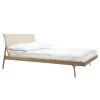 Studio Copenhagen Bett Fleek II - Eiche Hell - Stoff Cley: Beige - 180 x 200cm