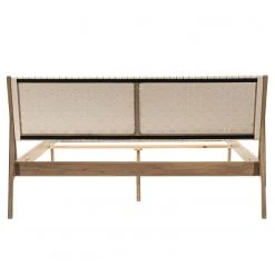 Studio Copenhagen Bett Fleek II - Eiche Hell - Stoff Cley: Beige - 180 x 200cm -Deutschland Betten Verkäufe 2022 bett fawn ii eiche massiv 180 x 200cm eiche hell 3869980