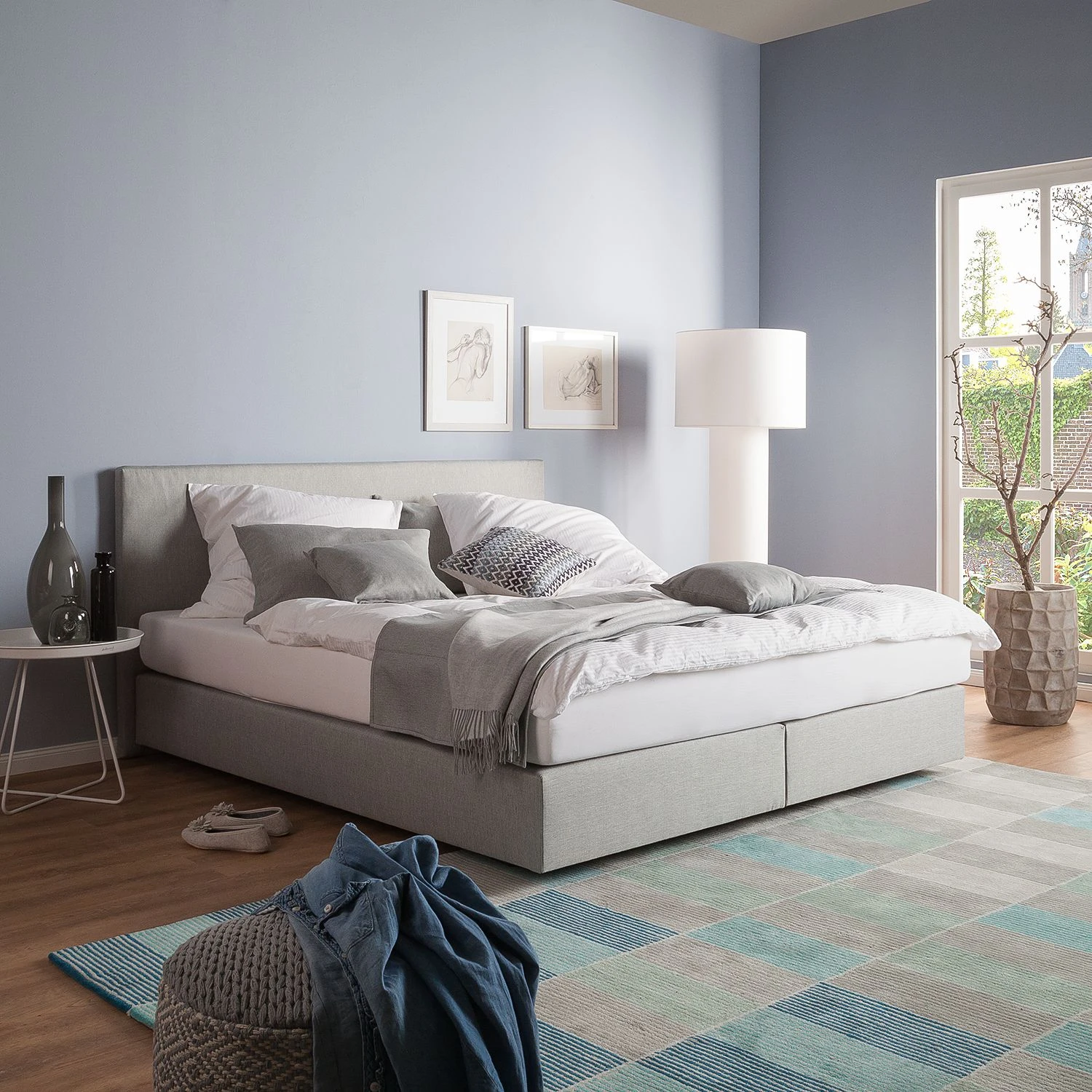 Fredriks Boxspringbett Ramona VII - Hellgrau - 140 x 200cm 4 Fredriks Boxspringbett Ramona VII - Hellgrau - 140 x 200cm – Bild 2
