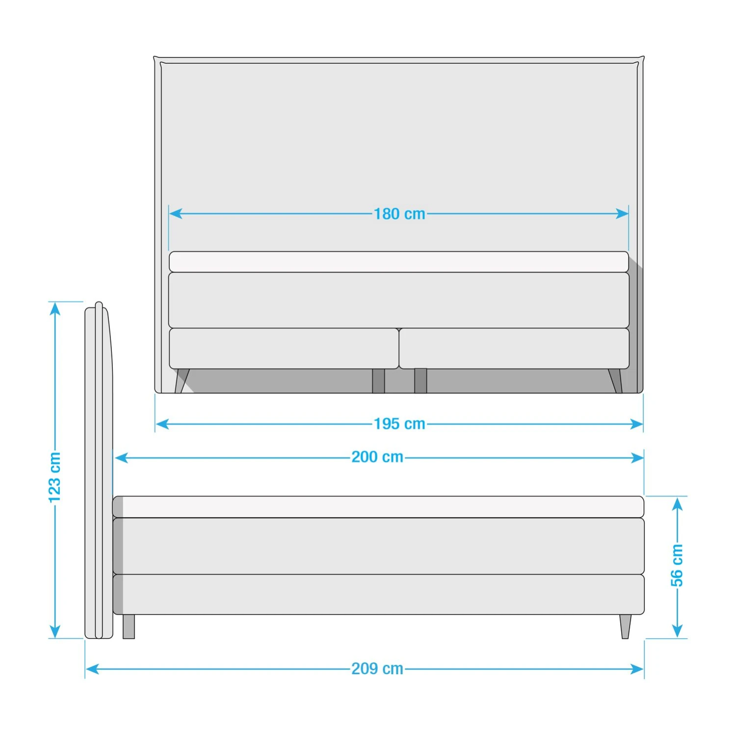 Mørteens Boxspringbett Avellino I - Schlamm - 180 x 200cm 17 Mørteens Boxspringbett Avellino I - Schlamm - 180 x 200cm – Bild 16