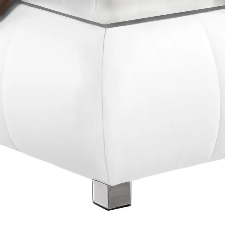 Monaco Boxspringbett Elay Kunstleder - Weiß - 180 x 200cm - Kaltschaummatratze - H3 6 Monaco Boxspringbett Elay Kunstleder - Weiß - 180 x 200cm - Kaltschaummatratze - H3 – Bild 4