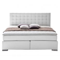 Meise.möbel Boxspringbett Isa Kunstleder - Weiß - 200 x 200cm - H2 -Deutschland Betten Verkäufe 2022 boxspringbett isa kunstleder 180 x 200cm h3 ab 80 kg weiss 3605925
