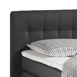 Maison Belfort Boxspringbett Jean - Anthrazit - 100 x 200cm - Kaltschaummatratze - H2 -Deutschland Betten Verkäufe 2022 boxspringbett jean inklusive topper strukturstoff anthrazit 279666