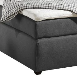 Maison Belfort Boxspringbett Jean - Anthrazit - 100 x 200cm - Kaltschaummatratze - H2 -Deutschland Betten Verkäufe 2022 boxspringbett jean inklusive topper strukturstoff anthrazit 279667