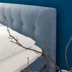 Mørteens Boxspringbett Mälby - Matt Hellblau - 200 x 200cm -Deutschland Betten Verkäufe 2022 boxspringbett maelby webstoff 140 x 200cm matt hellblau 3784168