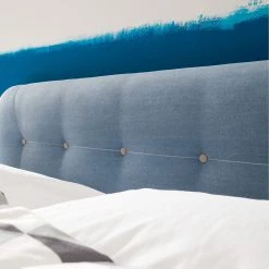 Mørteens Boxspringbett Mälby - Matt Hellblau - 200 x 200cm -Deutschland Betten Verkäufe 2022 boxspringbett maelby webstoff 140 x 200cm matt hellblau 3784172