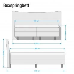 Loftscape Boxspringbett Maum II - Webstoffbezug - Grau -Deutschland Betten Verkäufe 2022 boxspringbett maum webstoff hellanthrazit 4649604