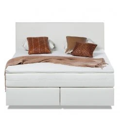 Fredriks Boxspringbett Ramona VI Kunstleder - Weiß - 140 x 200cm -Deutschland Betten Verkäufe 2022 boxspringbett ramona vi 140 x 200cm weiss 4056680