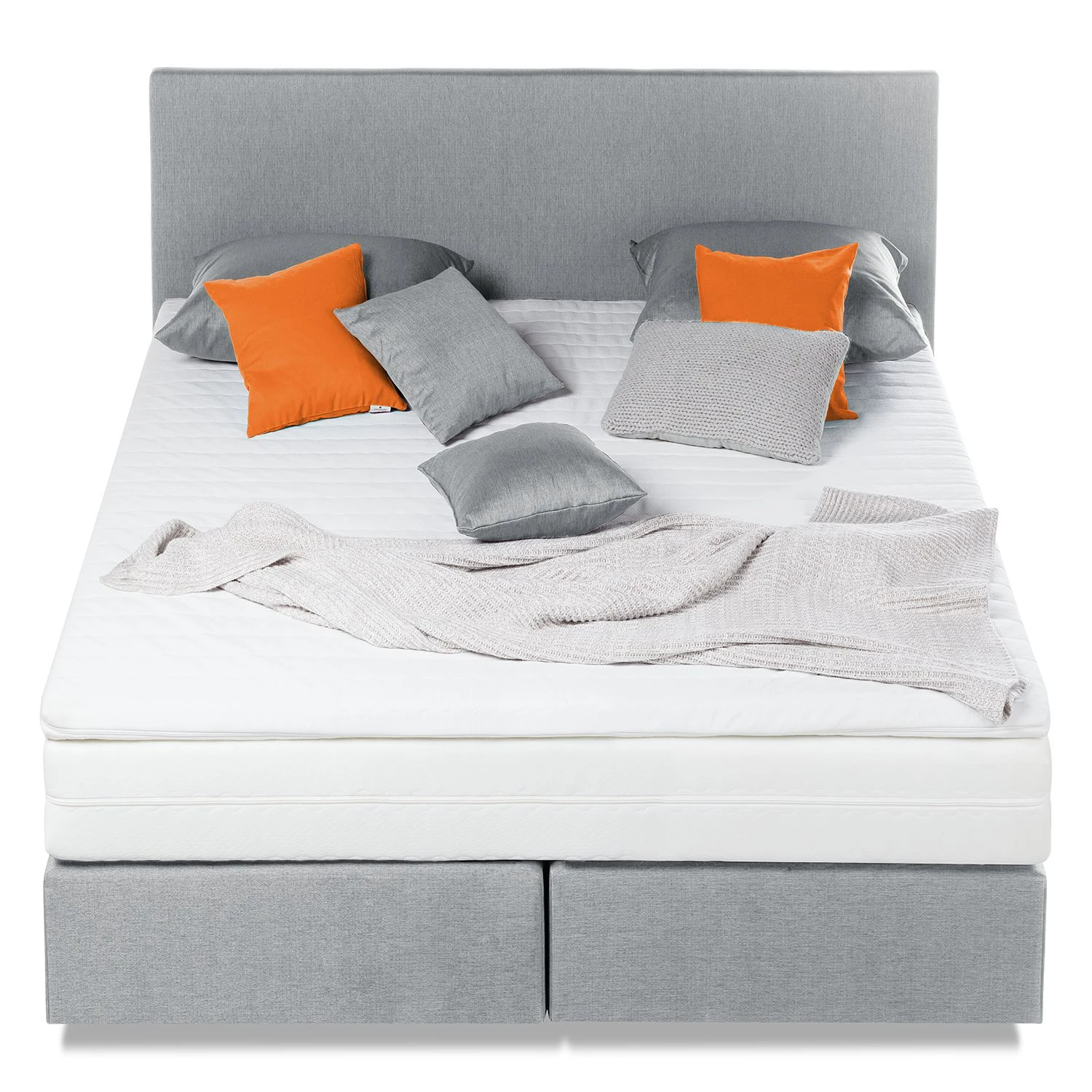 Fredriks Boxspringbett Ramona VII - Hellgrau - 140 x 200cm 5 Fredriks Boxspringbett Ramona VII - Hellgrau - 140 x 200cm – Bild 3