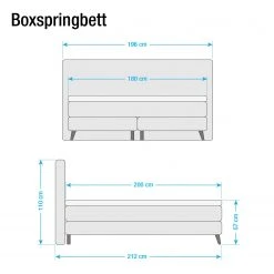 Mørteens Boxspringbett Mälby - Khaki - 180 x 200cm -Deutschland Betten Verkäufe 2022 boxspringbett sorsele webstoff 180 x 200cm anthrazit 3676429 2