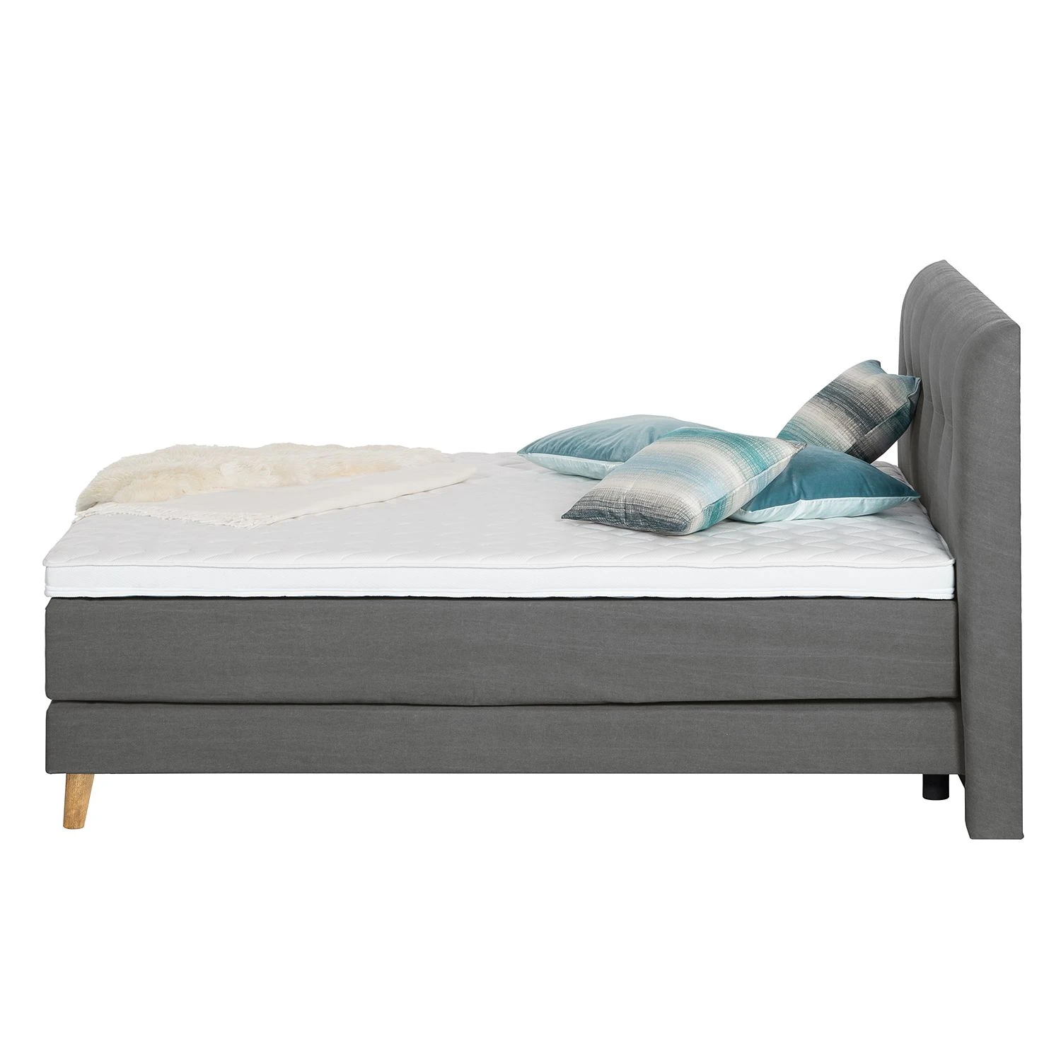 Mørteens Boxspringbett Mälby - Anthrazit - 200 x 200cm 9 Mørteens Boxspringbett Mälby - Anthrazit - 200 x 200cm – Bild 7