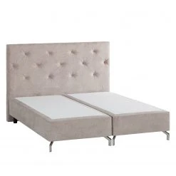 Maison Belfort Boxspringbett Dogali - Velours - Beige - 160 x 200cm -Deutschland Betten Verkäufe 2022 boxspringett dogali velours hellgrau 140 x 200cm 4255456