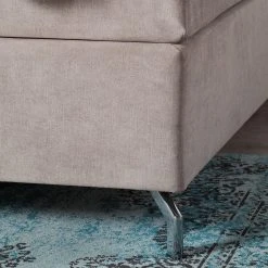 Maison Belfort Boxspringbett Dogali - Velours - Beige - 160 x 200cm -Deutschland Betten Verkäufe 2022 boxspringett dogali velours hellgrau 140 x 200cm 4393276