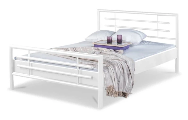 EINRICHTEN24 Metallbett Lola weiß - Breite: 90 cm 3 EINRICHTEN24 Metallbett Lola weiß - Breite: 90 cm