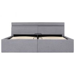 VidaXL Bettgestell - vidaXL Stauraumbett Hydraulisch mit LED Hellgrau Stoff 160×200 cm -Deutschland Betten Verkäufe 2022 c71bb13a4e804434aa67caa18959da76